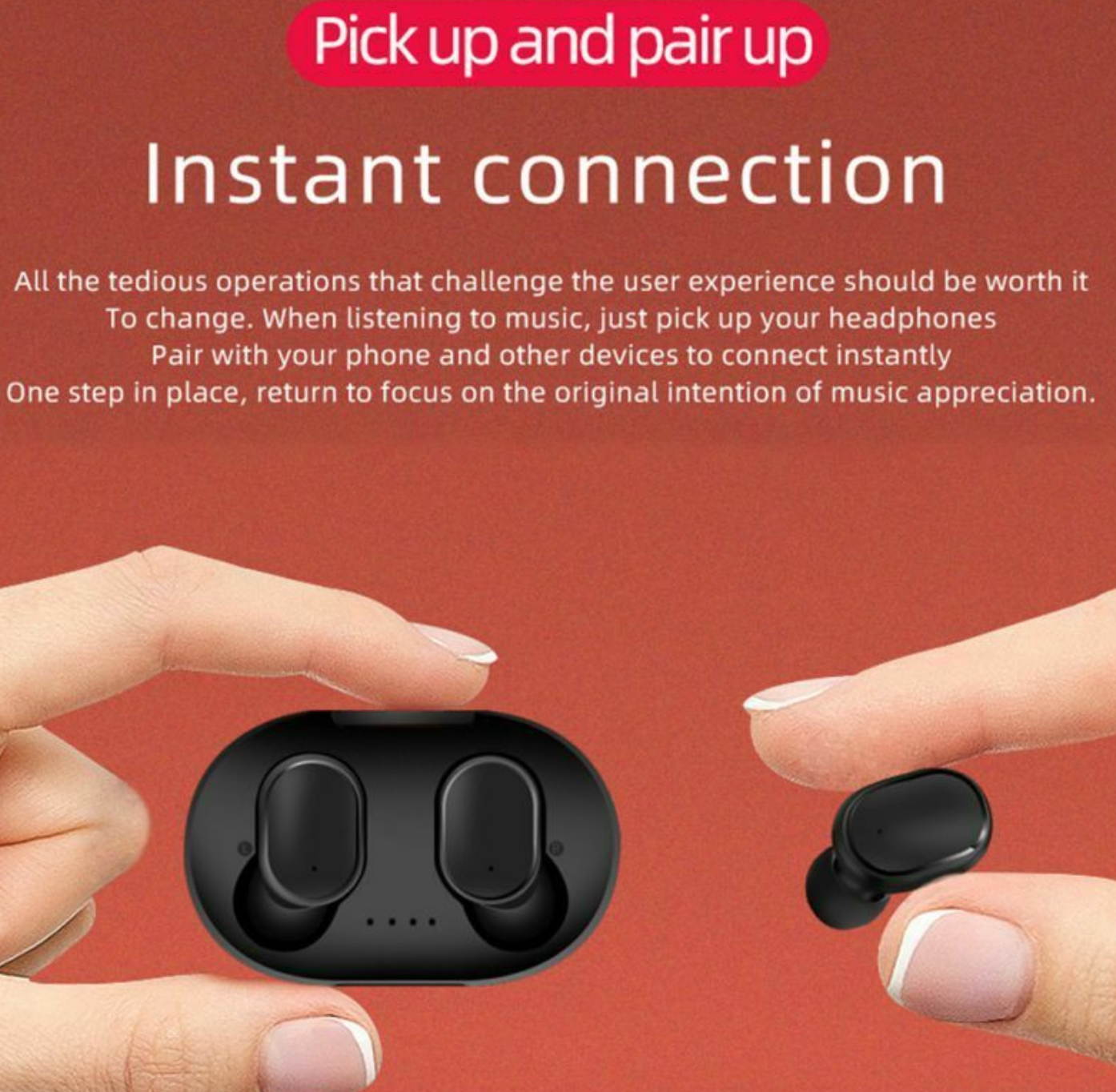 Bluetooth 5.0 True Wireless Earbuds Sports Headsets Noise Cancelling Headphones