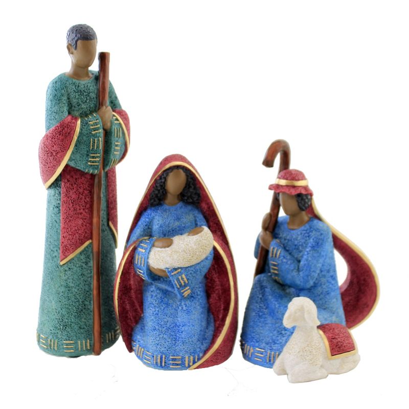 Black Art 11.5" Nativity Set/7 Mary Joseph Jesus  -  Decorative Figurines
