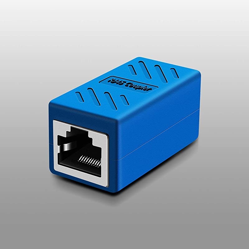Coupler Ethernet Extension Network Connectors for Cat7Cat6Cat5eCat5 Ethernet Cable Network Cable Coupler Female to Female Blue5 Pack