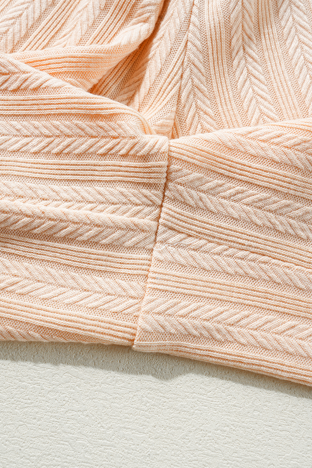 Gray Textured Wide Leg Overall with Pockets