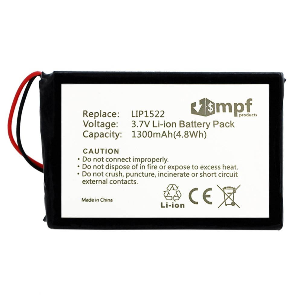 MPF Products 1300mAh LIP1522 Battery Replacement Compatible with Sony Playstation 4 PS4 Dualshock 4 Wireless Controller (CUH-ZCT1E and CUH-ZCT1U - 2015 and Older Models ONLY)