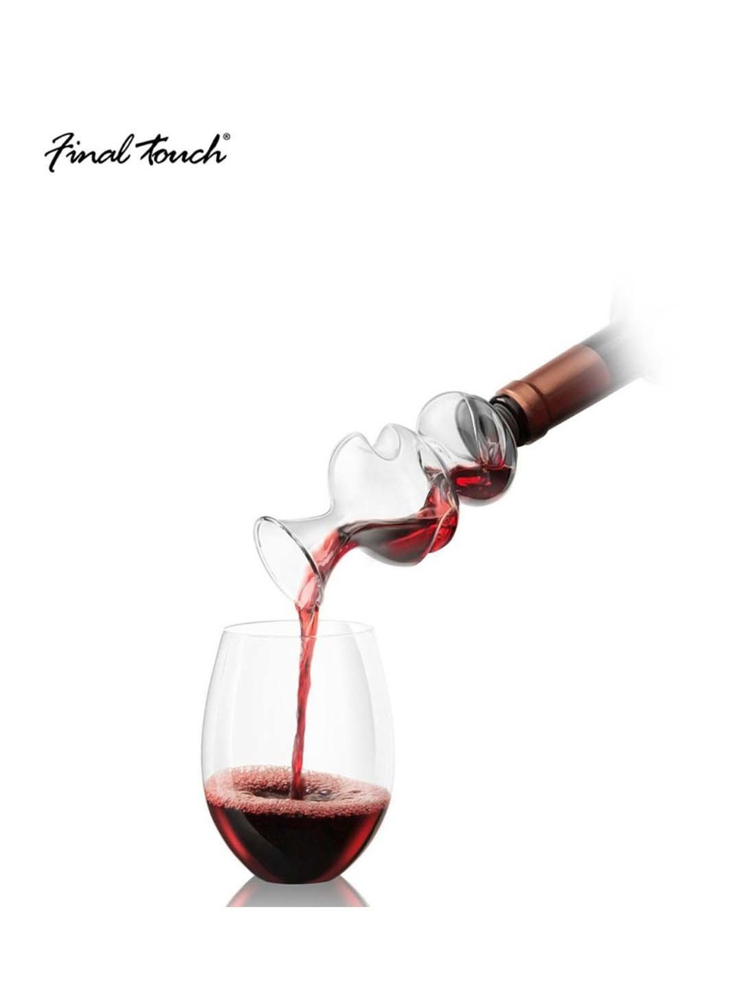 Final Touch Transparent On The Bottle Conundrum Wine Aerator