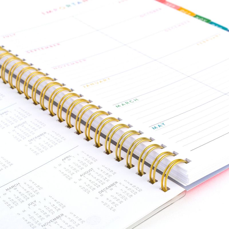 2021-22 Academic Planner 5.5"x8.5" Weekly/Monthly Clear Pocket Cover Color Block - Atlantic-Pacific for Cambridge