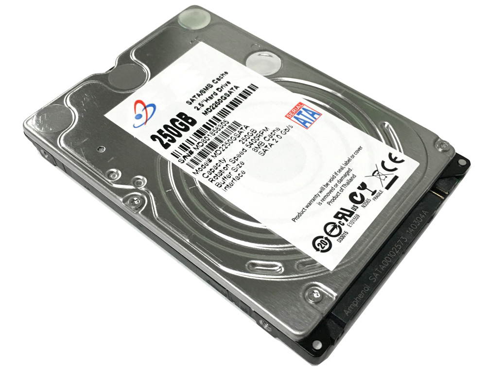 WL 250GB 8MB Cache 5400RPM SATA 3.0Gb/s 2.5" Internal Laptop Hard Drive w/1-Year Warranty