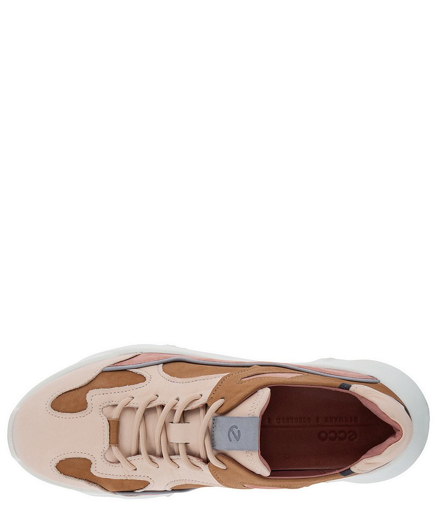 ECCO Chunky Leather And Suede Chunky Lace-Up Sneakers