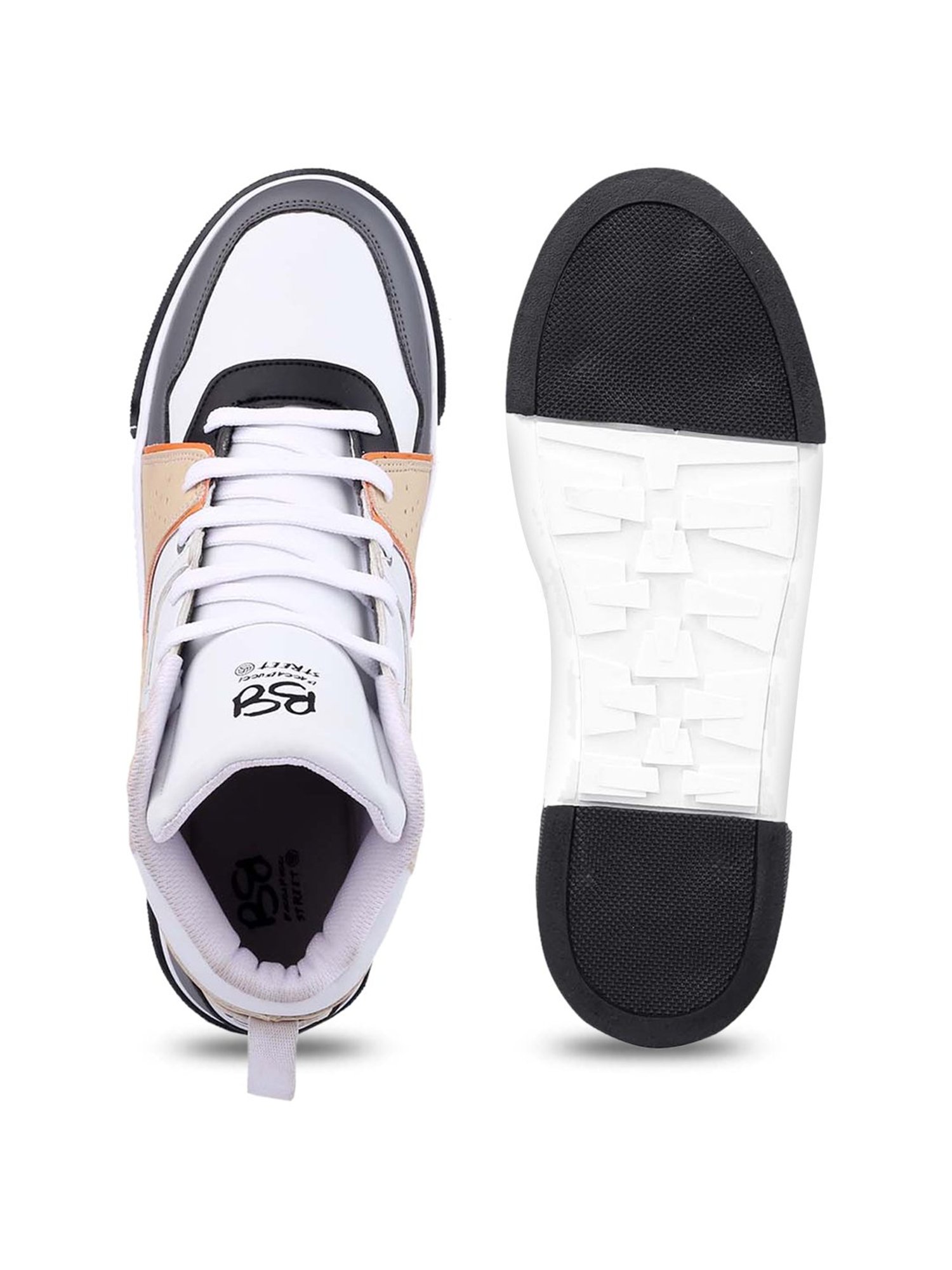 Bacca Bucci Men's EVOKE Beige Ankle High Sneakers