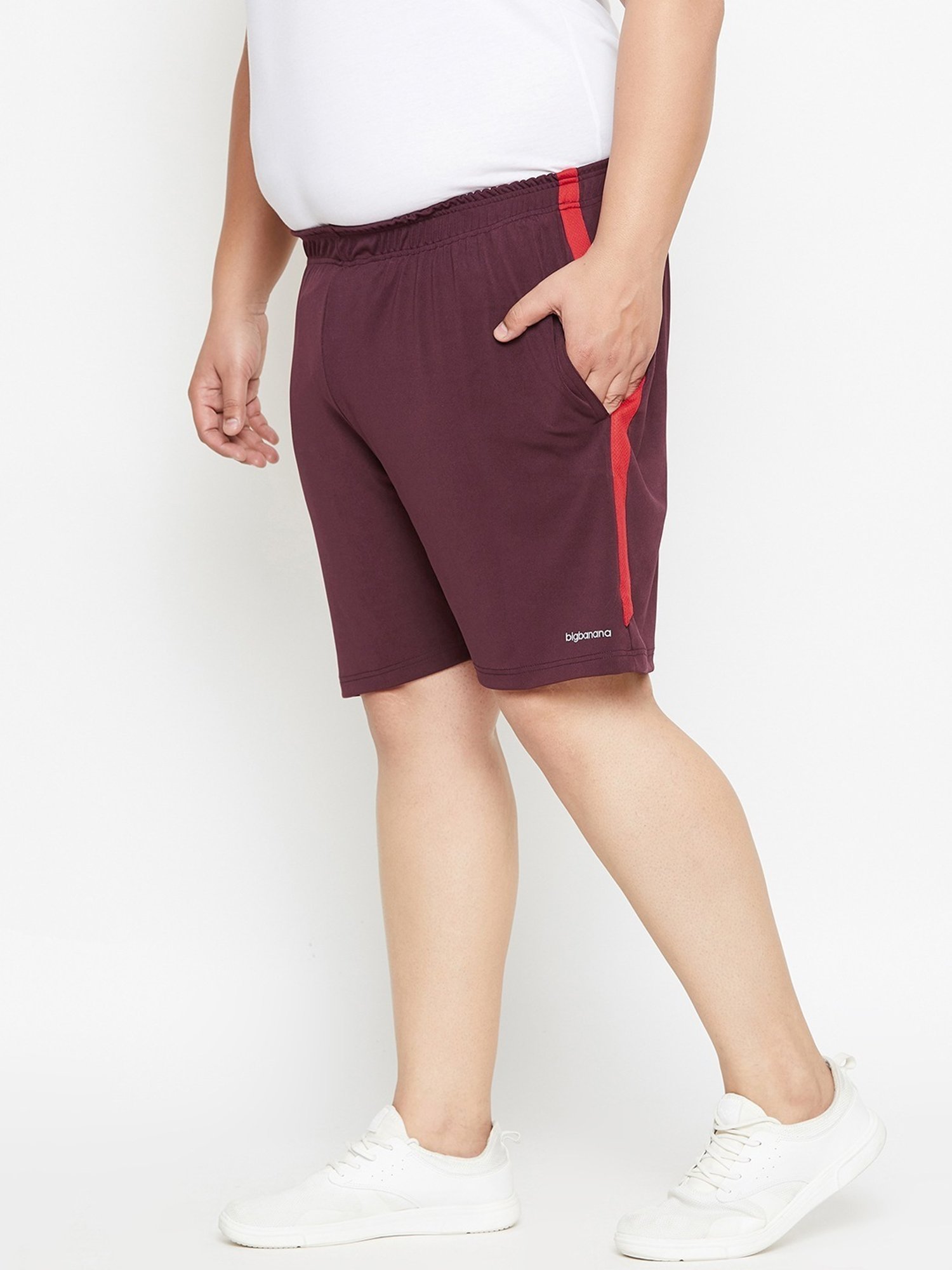 Bigbanana Maroon Regular Fit Shorts