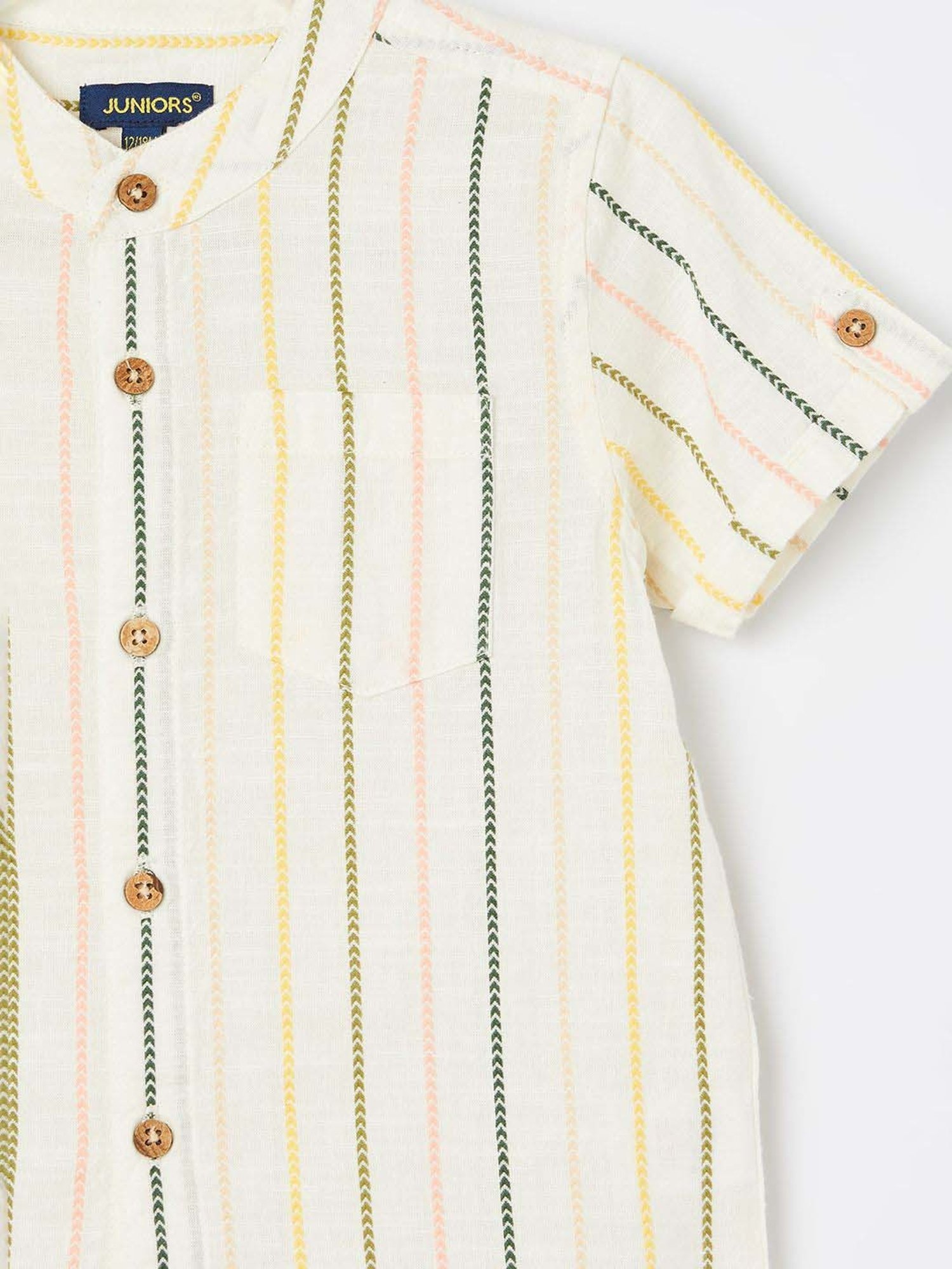 Juniors by Lifestyle Boys Multicolor Cotton Striped Shirt