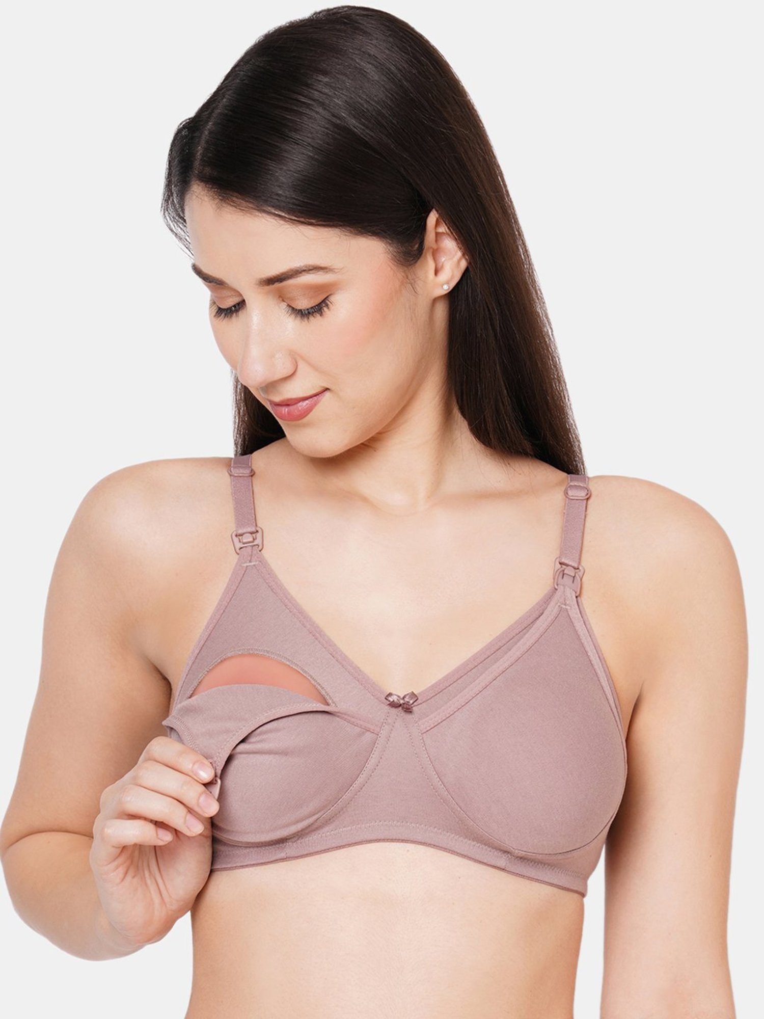 Inner Sense White Non Wired Non Padded Nursing Bra