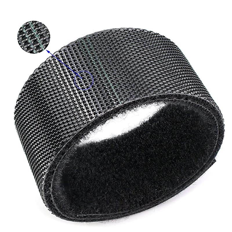 Reusable Fastening Tape Cable Ties 34 Inch Double Side Hook Roll 25 Yard Black