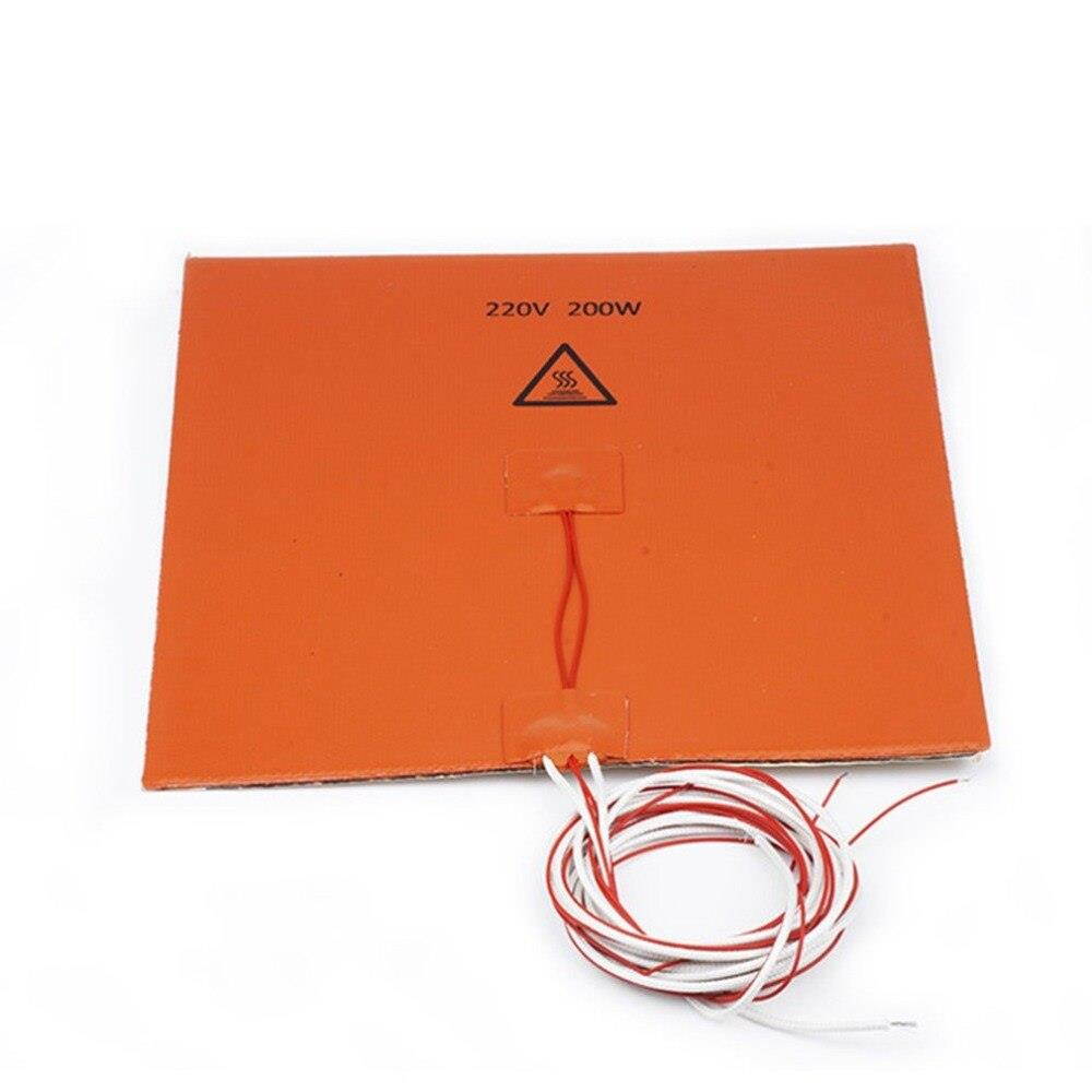 220v200W silicone hot bed + insulation cotton 200*200mm 3D Printer High Quality
