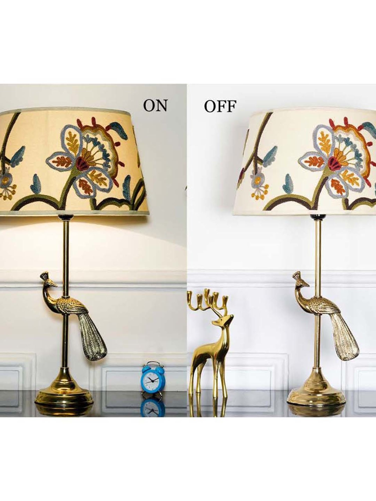 DecorativeRay Red PVC Study Table Lamp - Set of 1