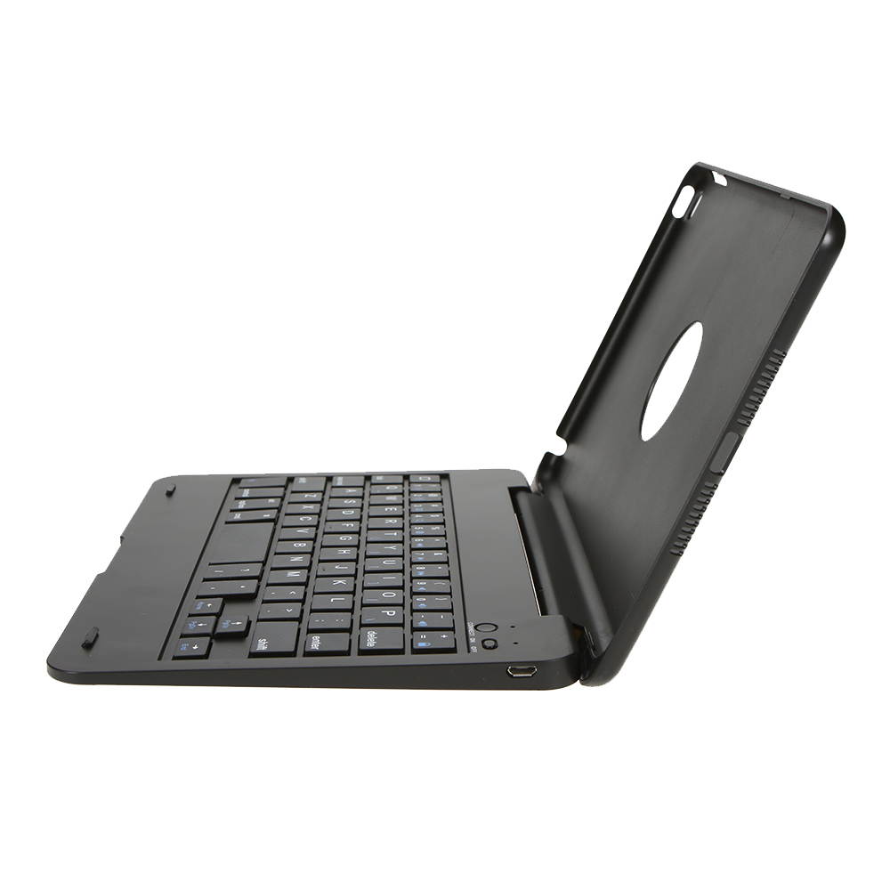 Ultra Thin Wireless Bluetooth 3.0 Keyboard Folio Folding Case Cover Tablet Stand with Auto Sleep / Wake for iPad mini 4