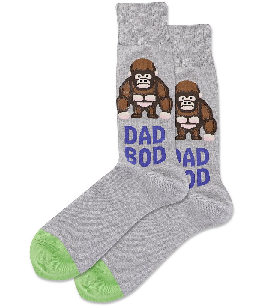 Hot Sox Dad Bod Crew Socks