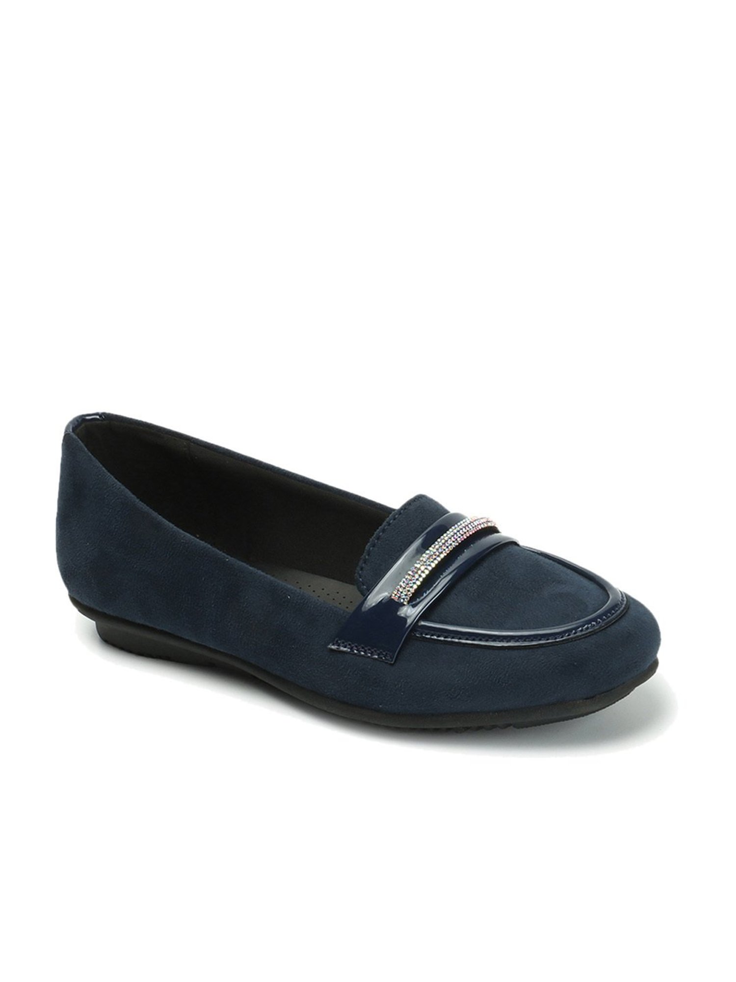 Elle Women's Blue Flat Ballets