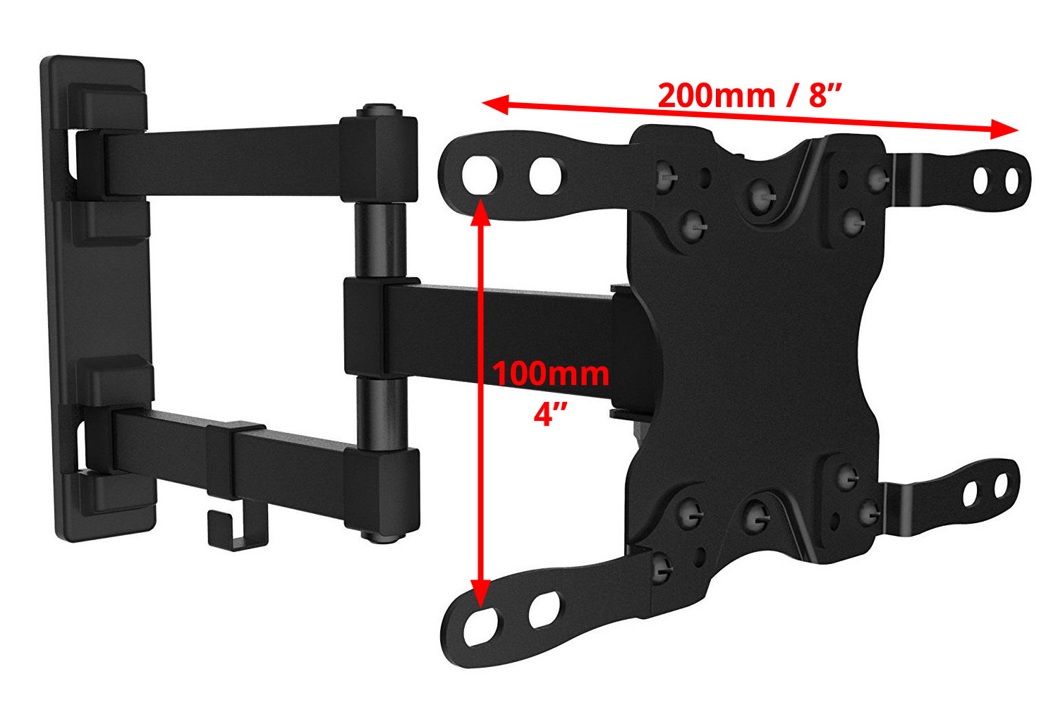 Husky Mount Universal TV Mount VESA Adapters 200x200 - Set of 4 Adapters Extends Fit for 100x100 VESA TV and Monitor Mounts up to 200x200