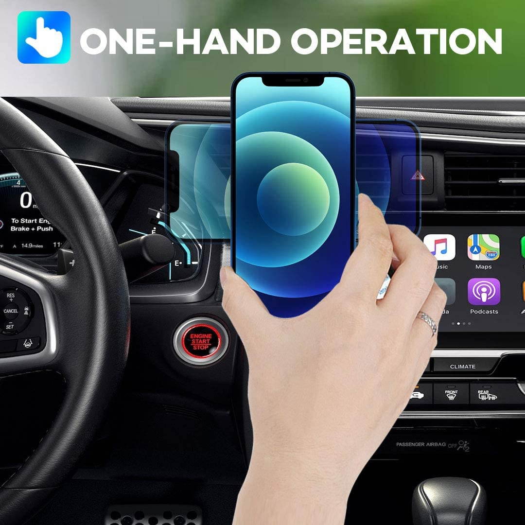 Quarble Magnetic Dashboard Car Mount Compatible with MagSafe Case and iPhone 12 Pro Max Mini, 360&deg; Adjustable Phone Holder No Metal Plate Needed 2021 All New