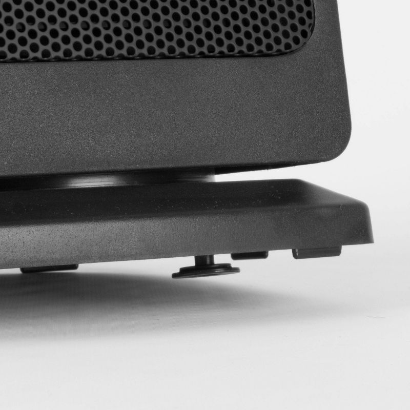 Pelonis HF-0063 1500-Watt 2-Setting Portable Oscillating Small Room Digital Fan and Personal Space Heater, Black