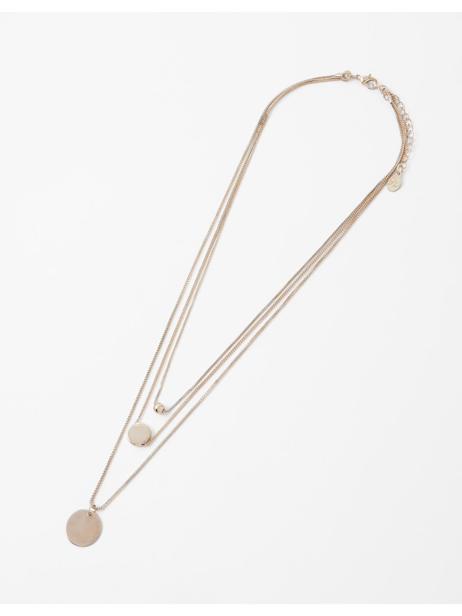 Accessorize London Star Ray Golden Brass Necklace