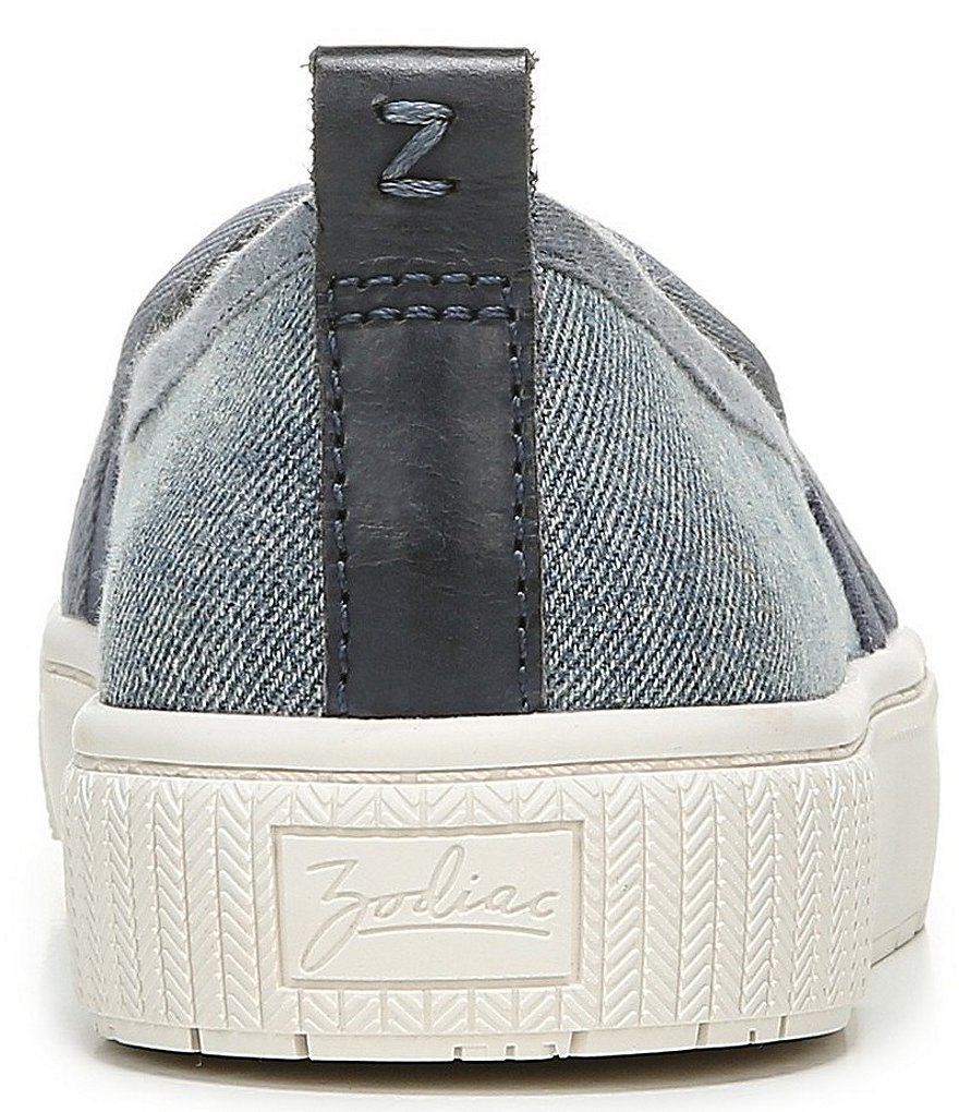 Zodiac Ciara Denim Fabric Slip-On Sneakers