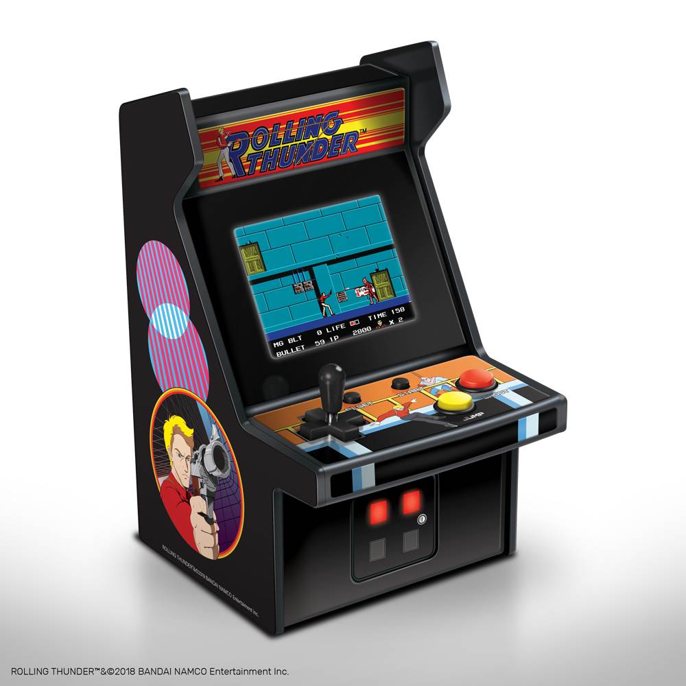 My Arcade Rolling Thunder Micro Player Licensed Collectible 6.75 Inch Mini Retro Arcade Machine Cabinet