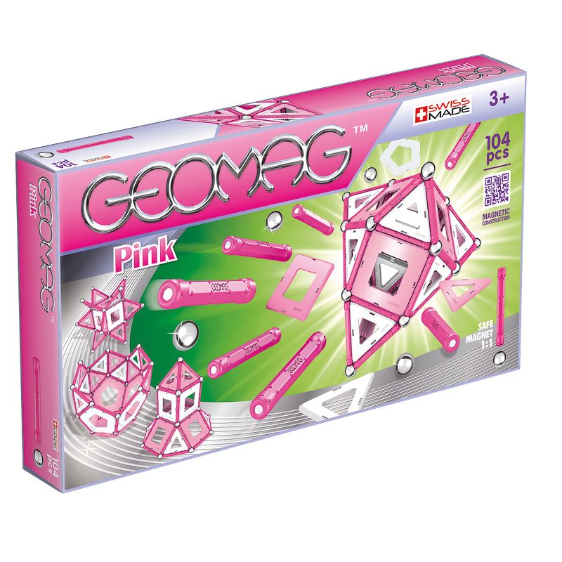 Geomag Pink Panels - 104pc Magnetic Construction Set