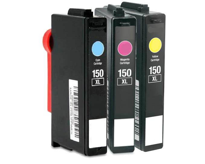 HouseOfToners Compatible Replacement for Lexmark #150XL High Yield Ink Cartridge 3PK - 1 Cyan, 1 Magenta, 1 Yellow