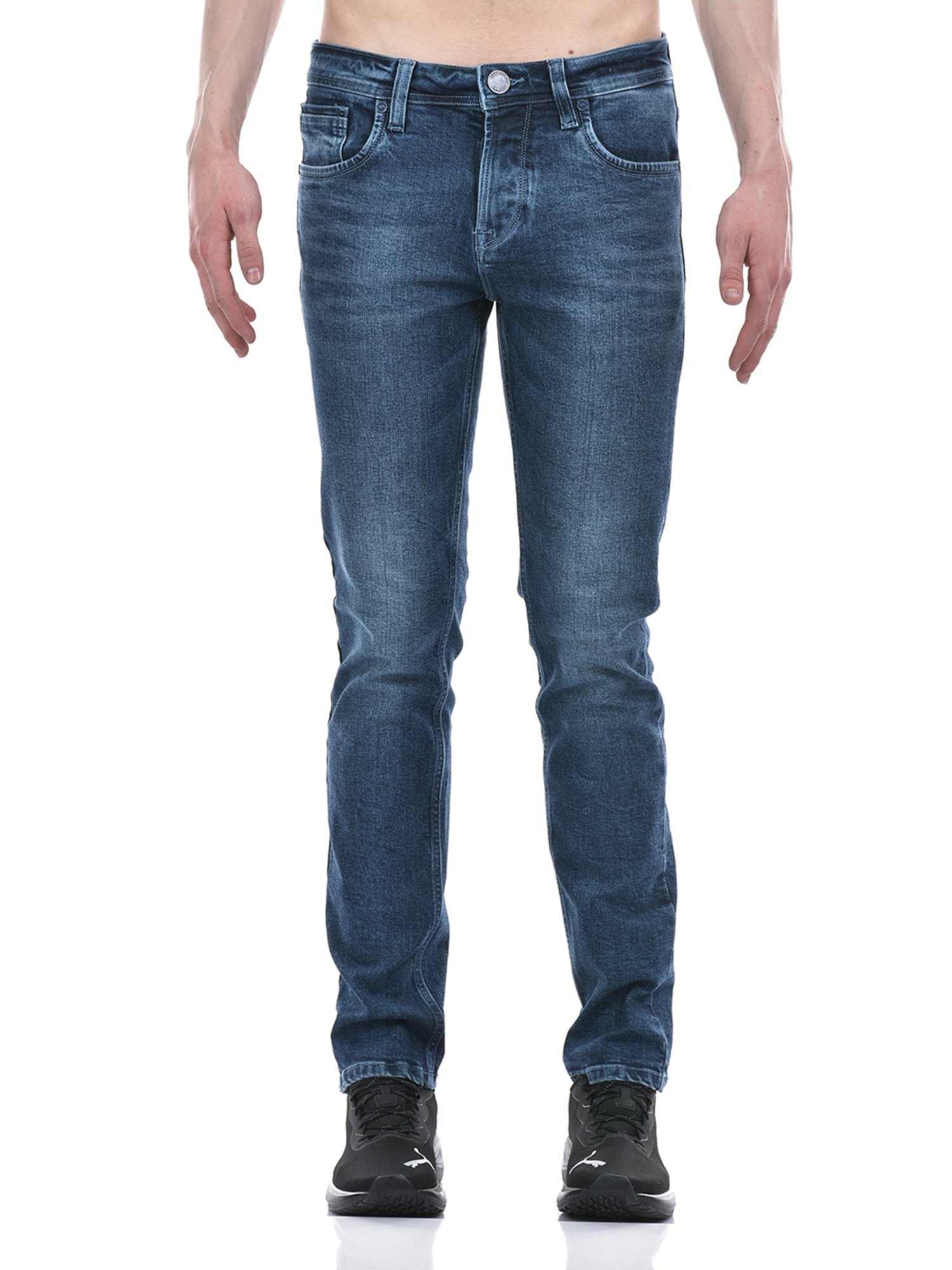 Lawman Pg3 Blue Slim Fit Lightly Washed Jeans