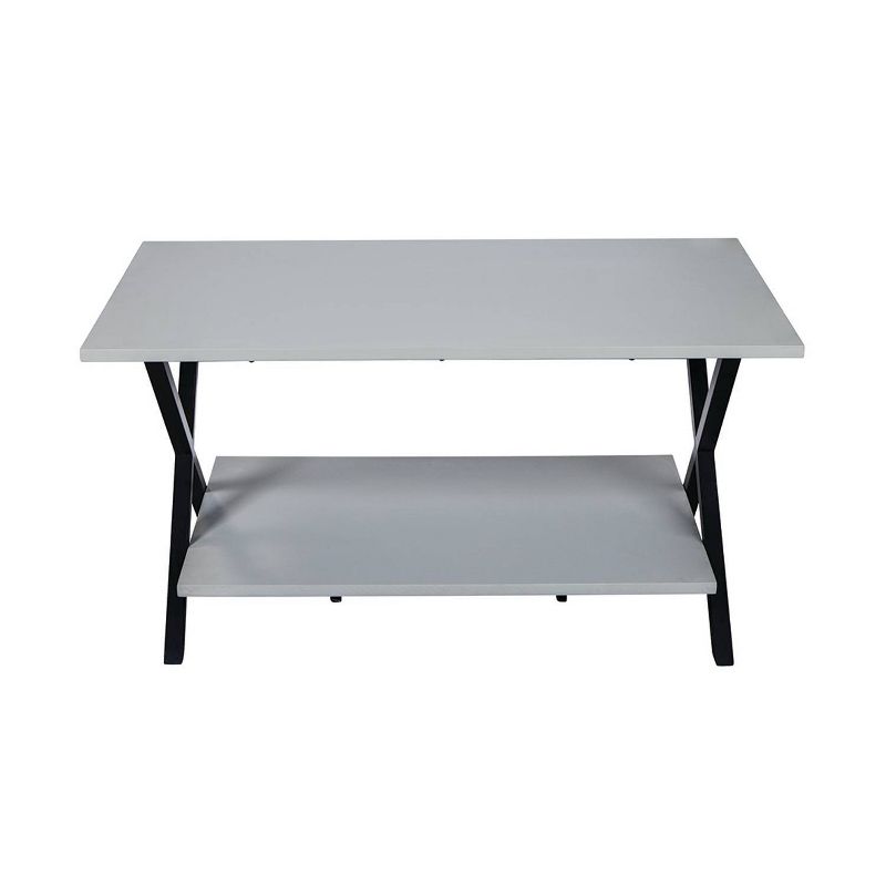 36" Slade Coffee Table with End Table and TV/Sofa Console Table Gray - Alaterre Furniture