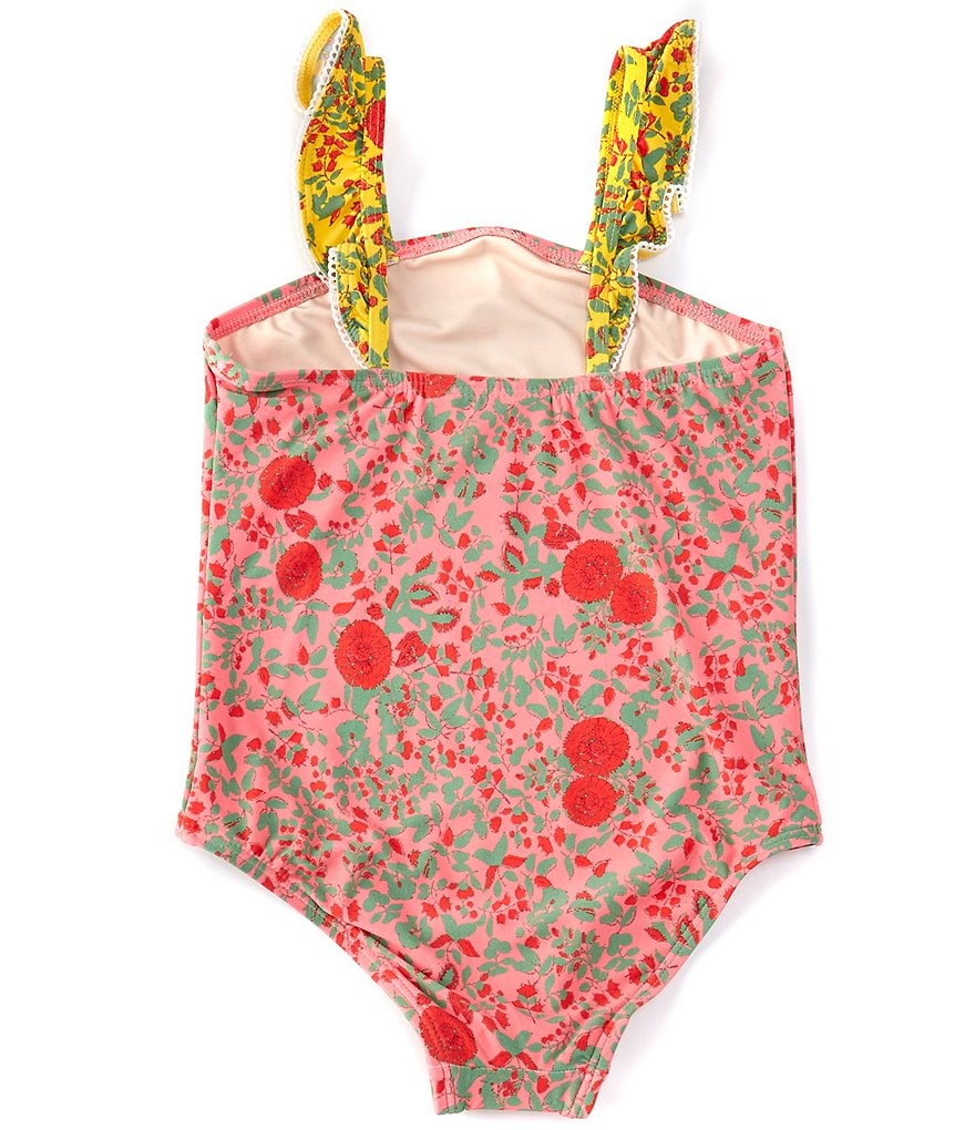 Tea Collection Little Girls 2-6 Printed Ruffled Tankini