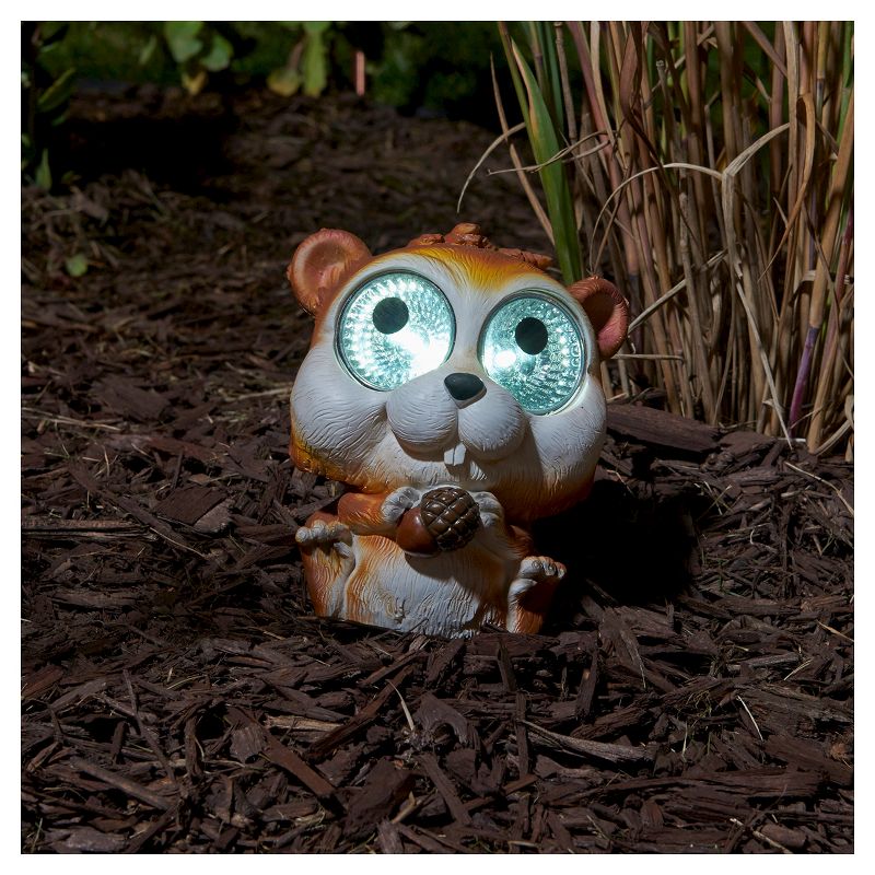 Solar Portable Garden and Pathway Light Amber/White - Techko Maid