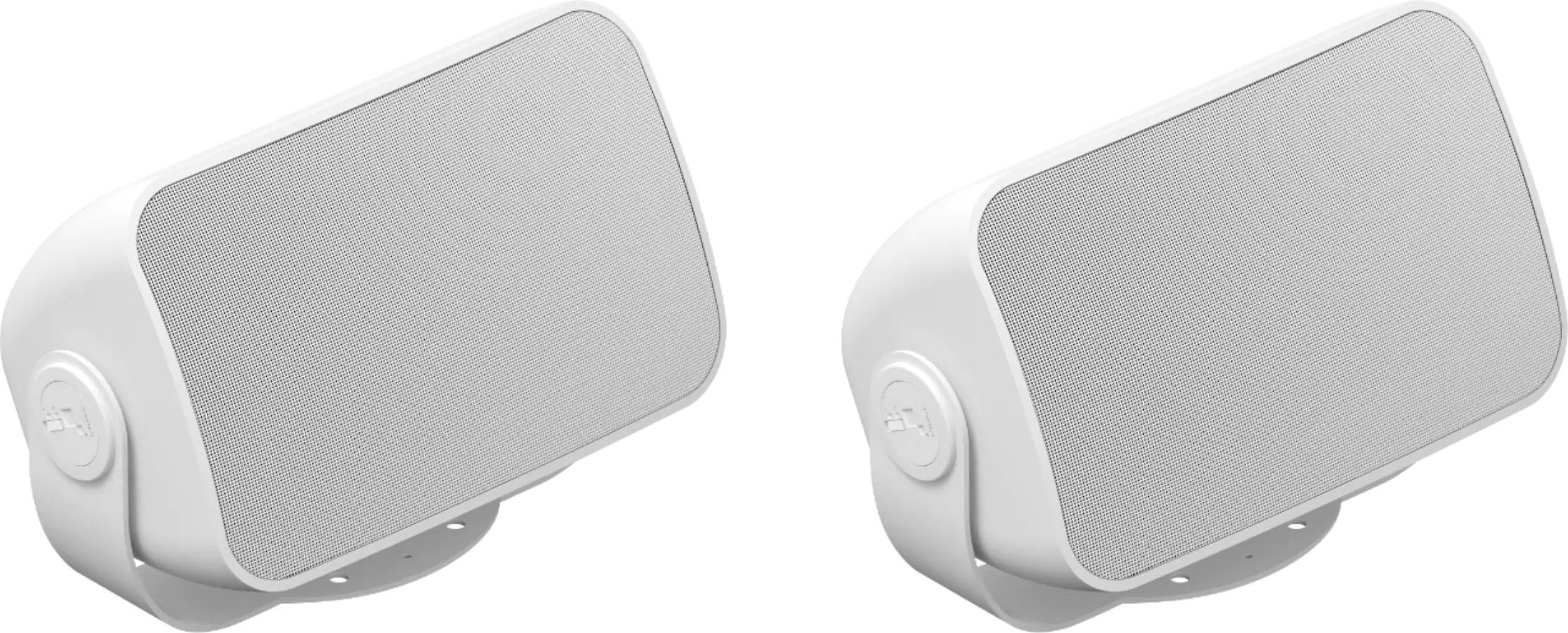 Sonos - Architectural 6-1/2" Passive 2-Way Outdoor Speakers (Pair) - White (OUTDRWW1)