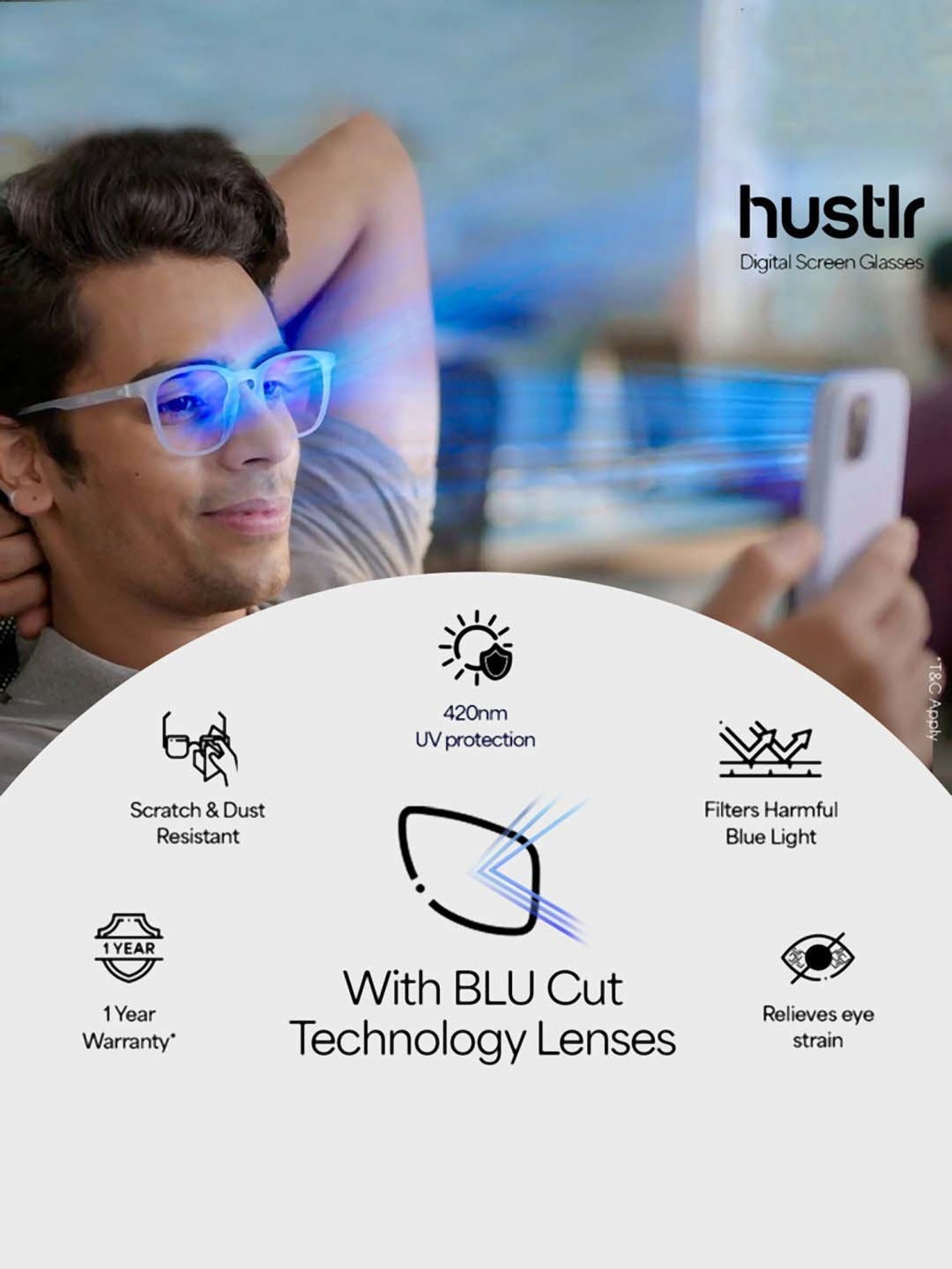 Lenskart Blu LB E14453 Green Full Rim Round Zero Power Computer Glasses