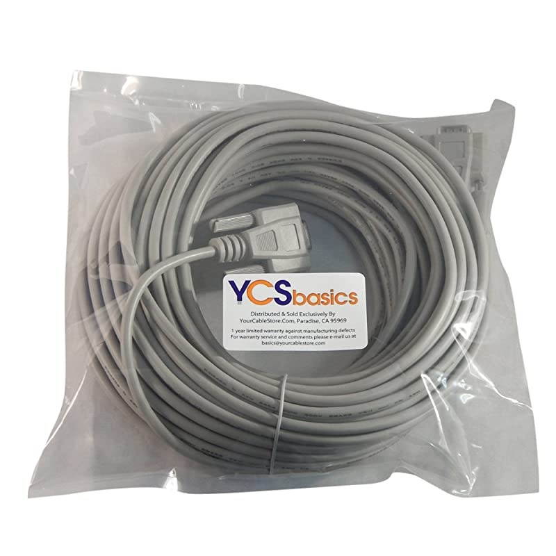 75 Foot DB9 9 Pin Serial RS232 MaleFemale Extension Cable