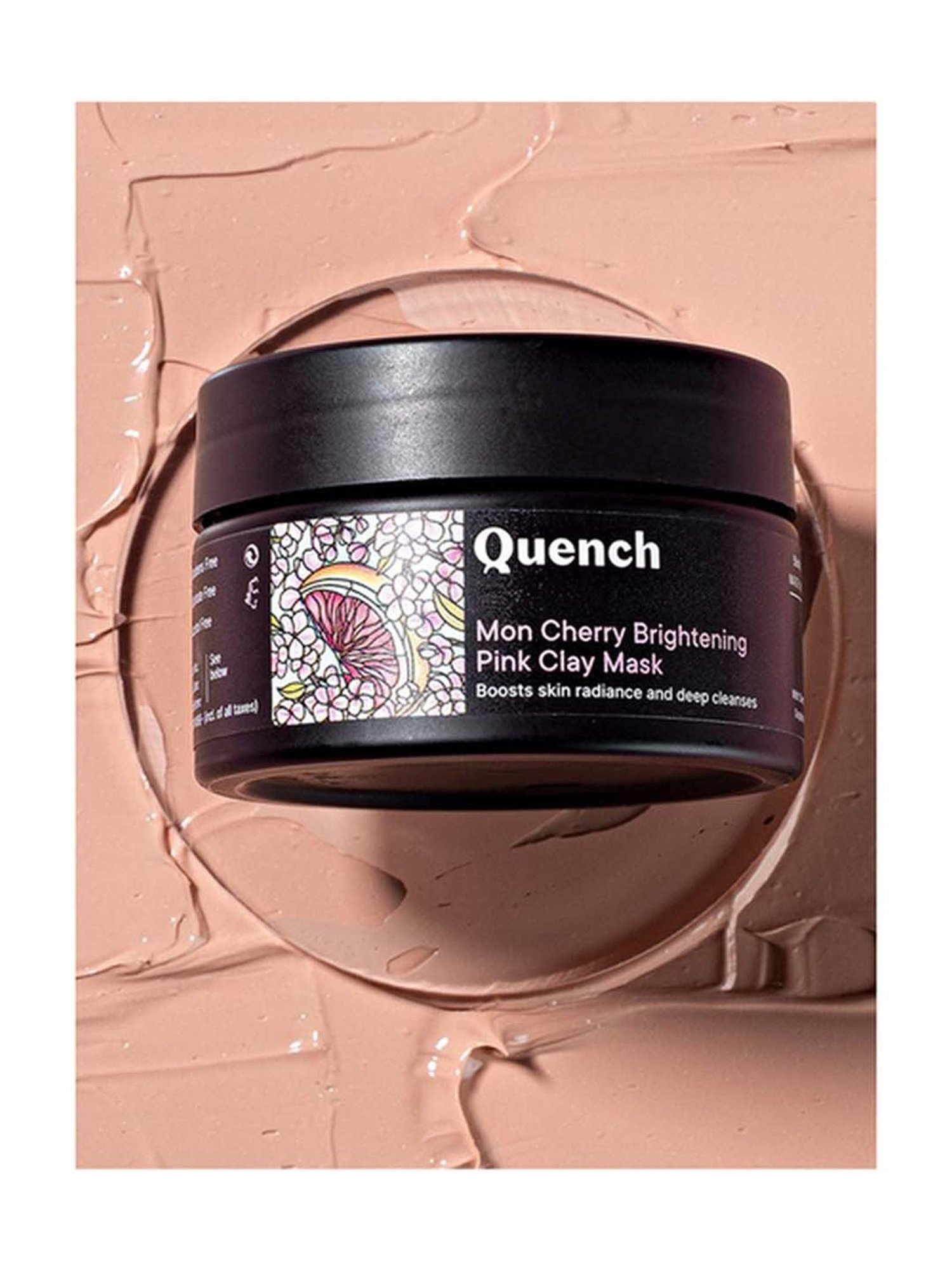 Quench Botanics Mon Cherry Brightening Pink Clay Mask - 50 ml