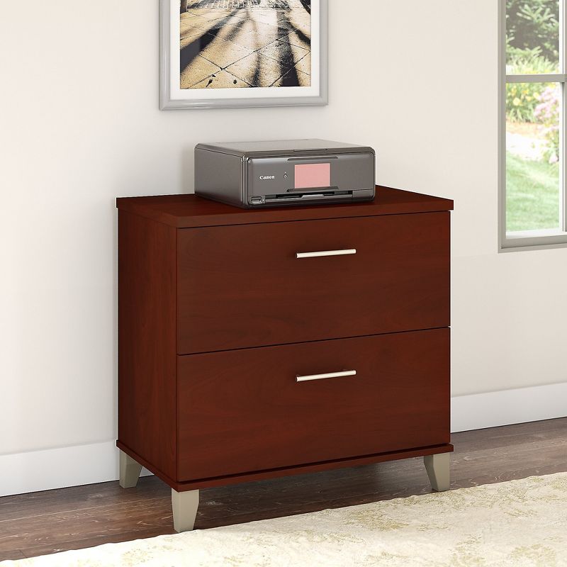 Bush Furniture Somerset Lateral File Cabinet, Hansen Cherry WC81780
