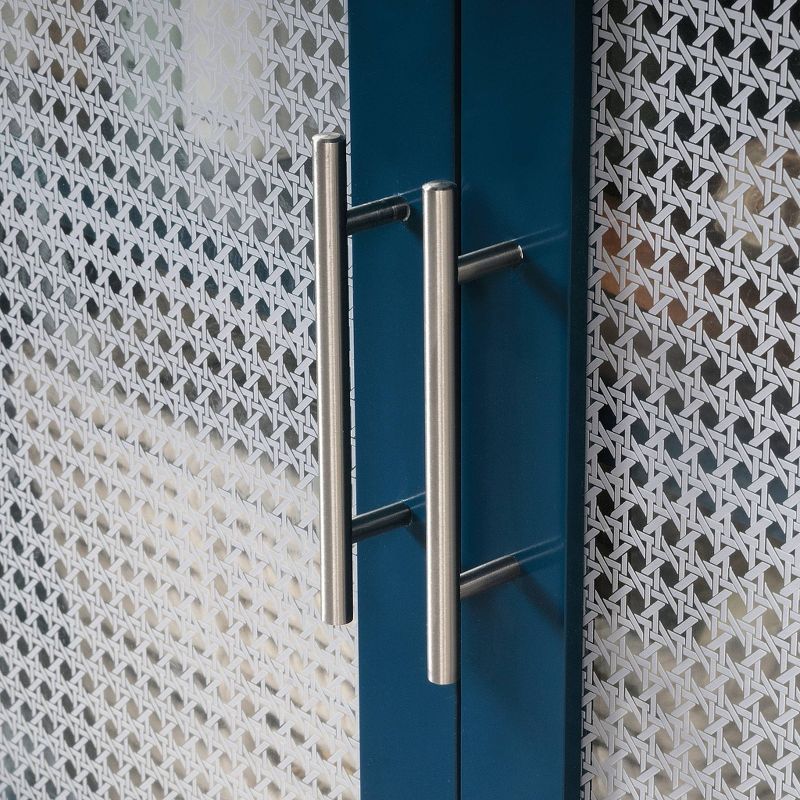 Vista Key Accent Storage Cabinet Navy Blue - Sauder