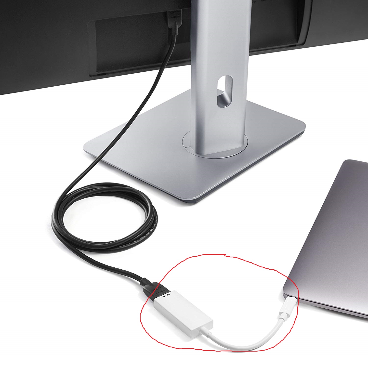 MINIX NEO C-HD Premium USB-C to 4K 60Hz HDMI Adapter/ USB-C cable, High-Resolution Display Universal Compatibility Windows Mac and Chrome OS (Silver /Gray)