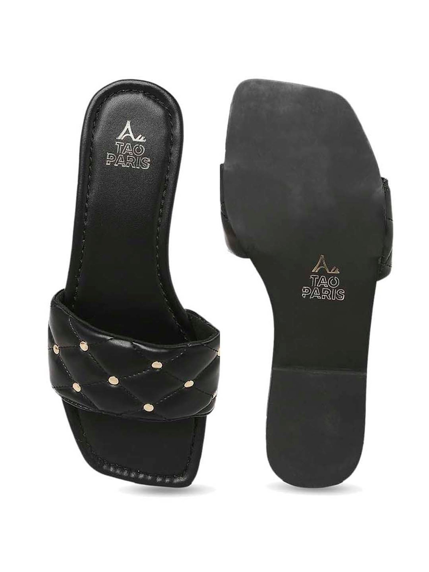 Tao Paris Women's Regent Black Casual Sandals