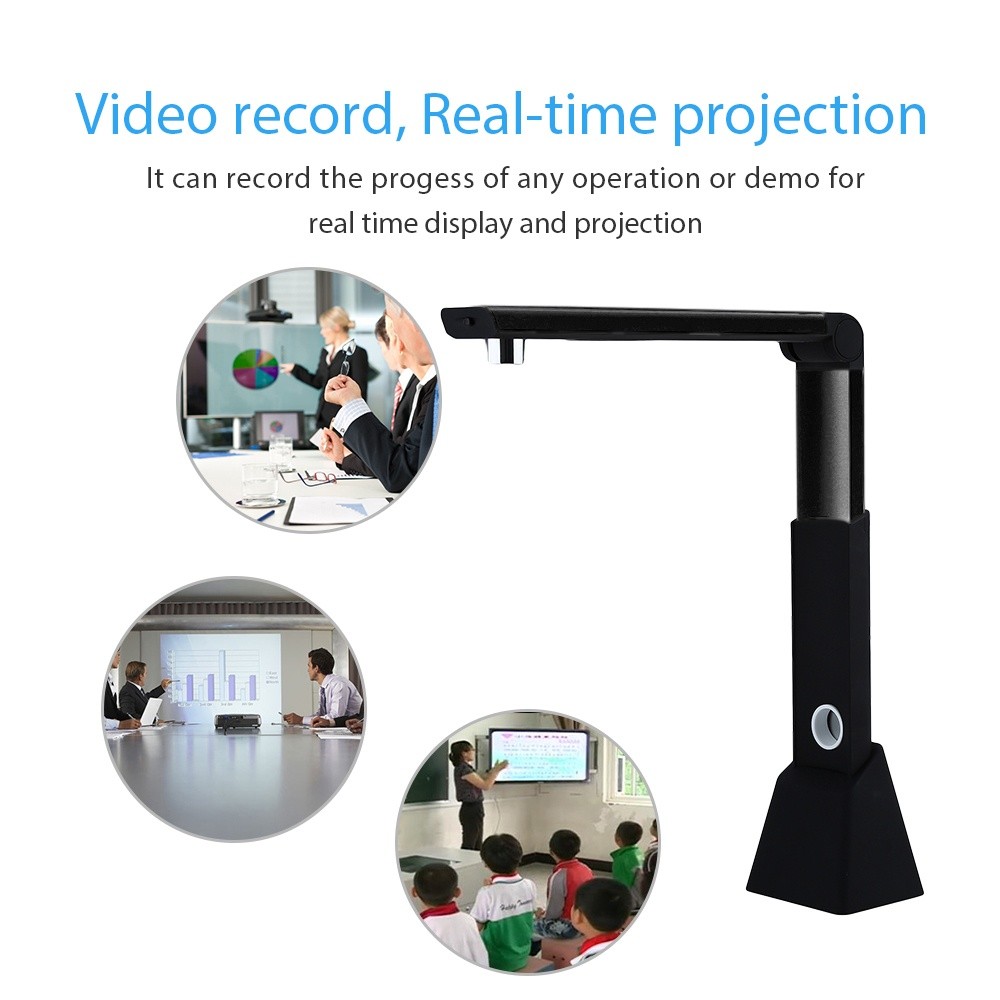 Portable High-Speed A3 A4 Document Photo Book Video Cam Scanner Visualizer Fast