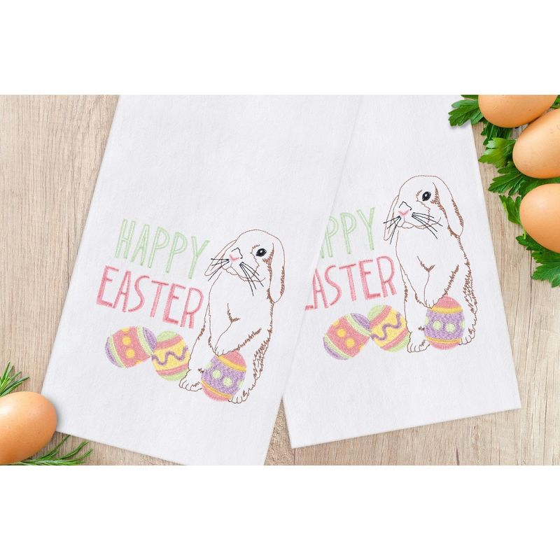 C&F Home Floral Garden Flour Sack Embroidered Cotton Kitchen Towel