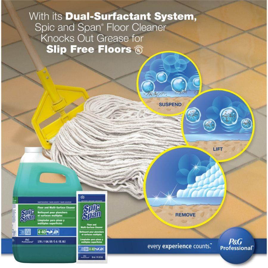 Liquid Floor Cleaner, 1 gal. Bottle, 3/Carton