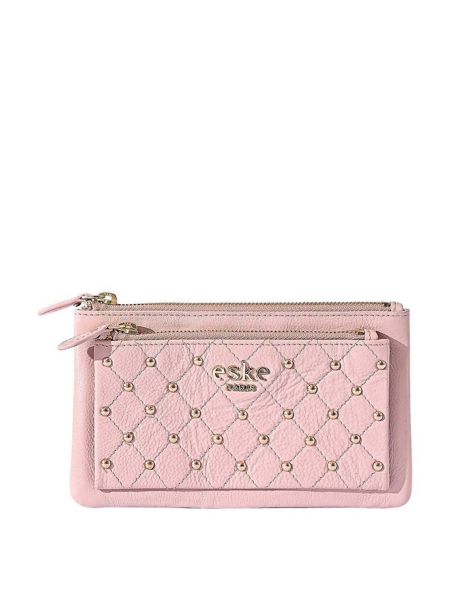 Eske Melba Pink Rivets Wallet for Women