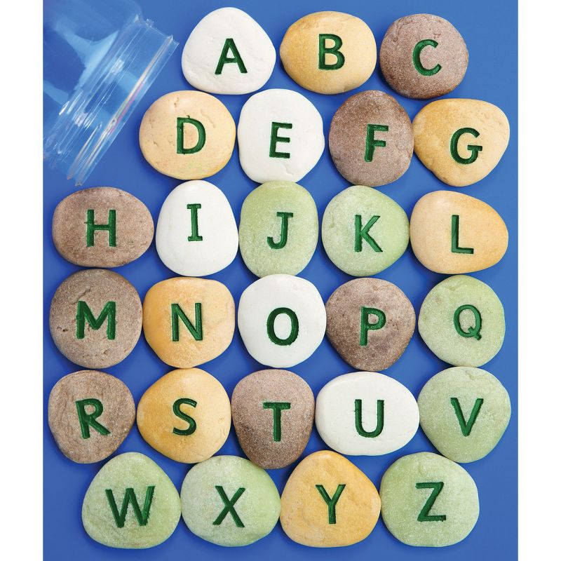 Yellow Door Uppercase Alphabet Pebbles