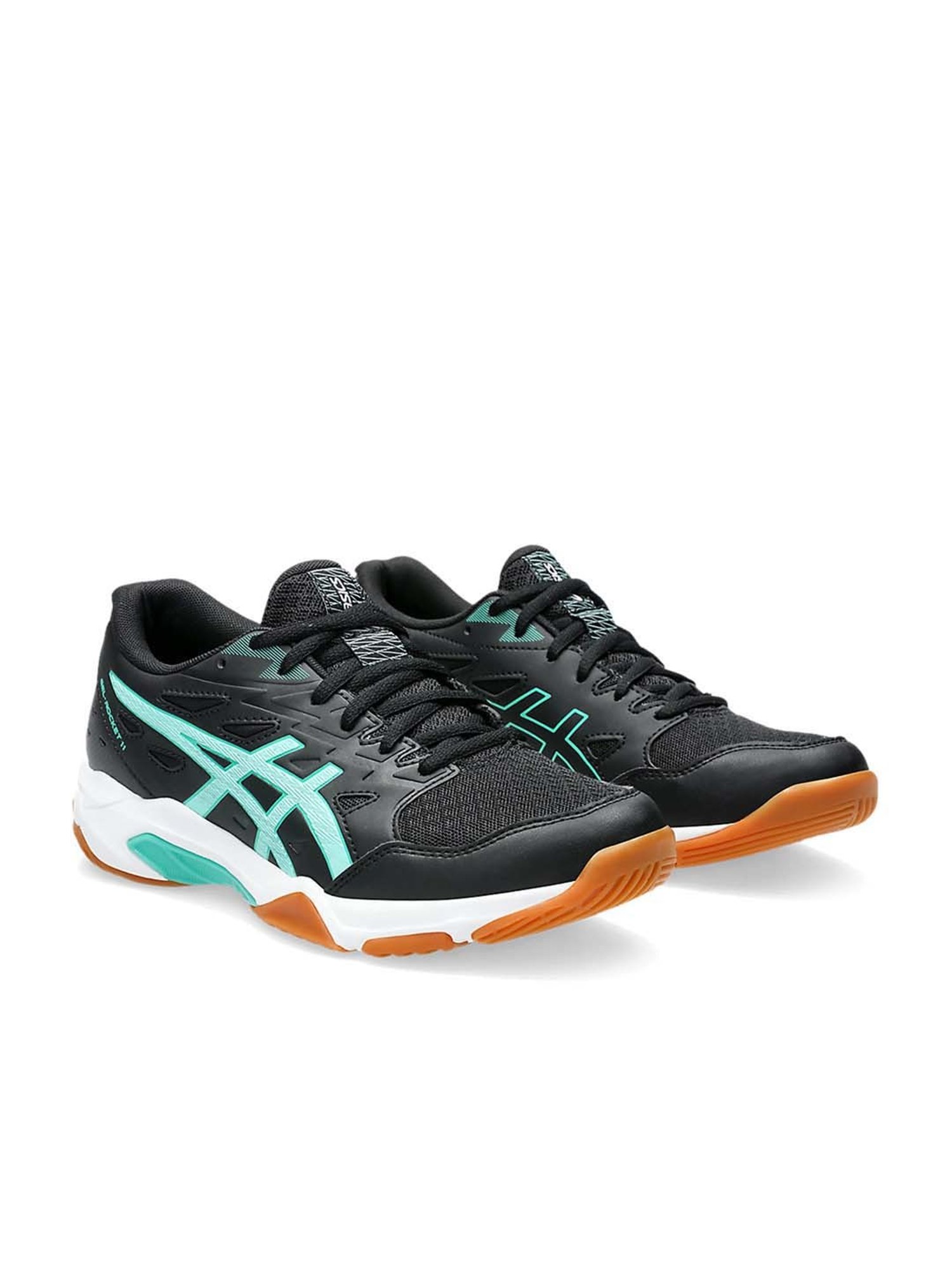 Asics Women's GEL-Rocket 11 Black Indoor Court Shoes