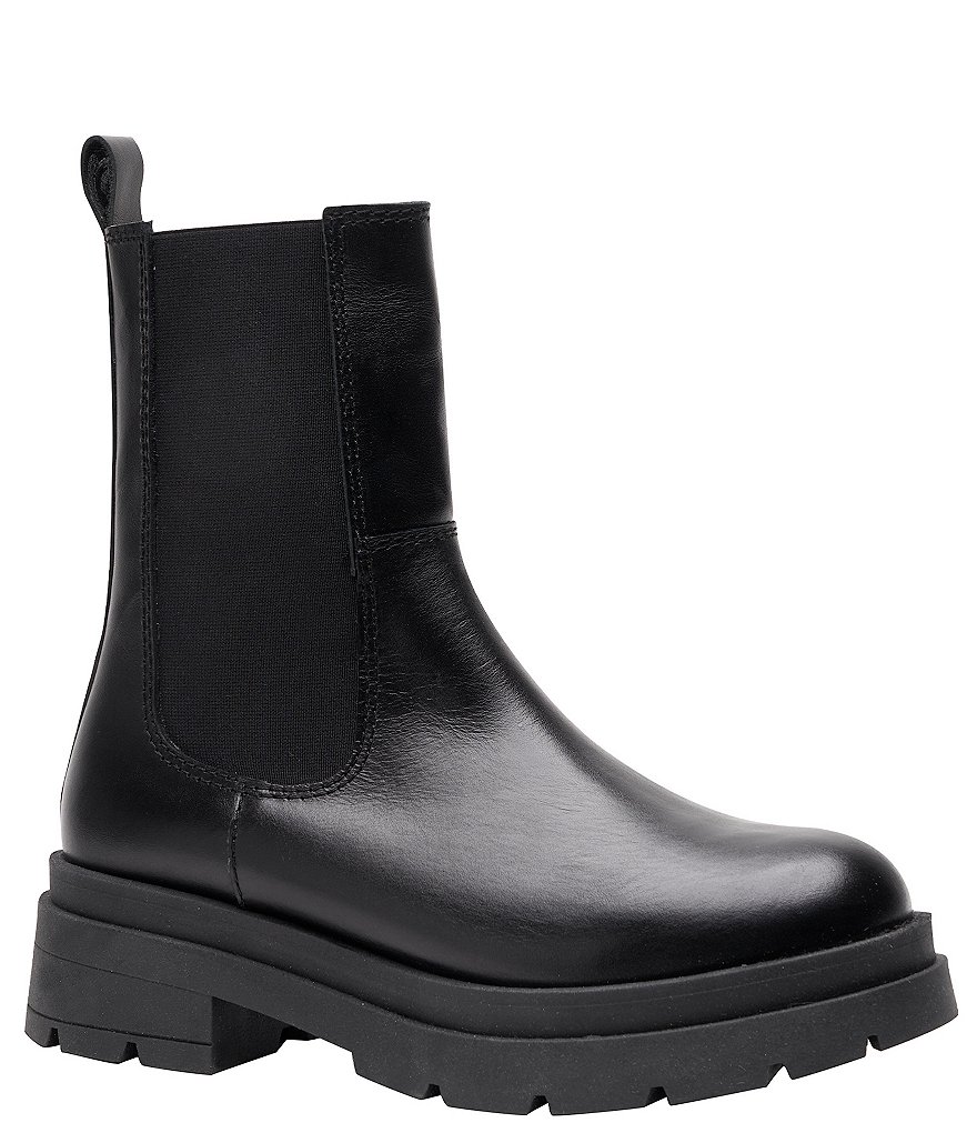 Andre Assous Monda Leather Lug Sole Chelsea Boots