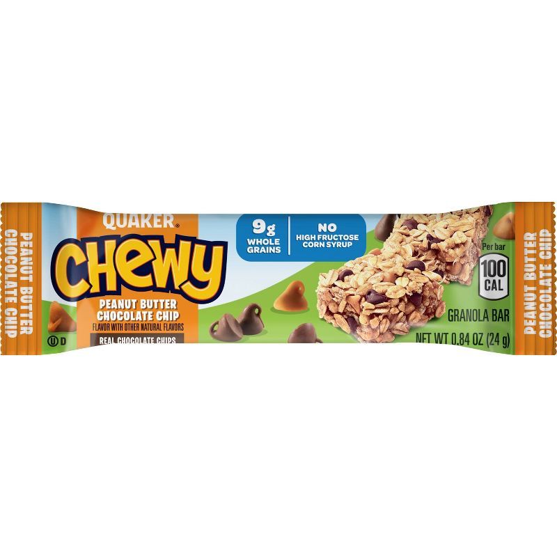 Quaker Chewy Peanut Butter Chocolate Chip Granola Bars - 8ct