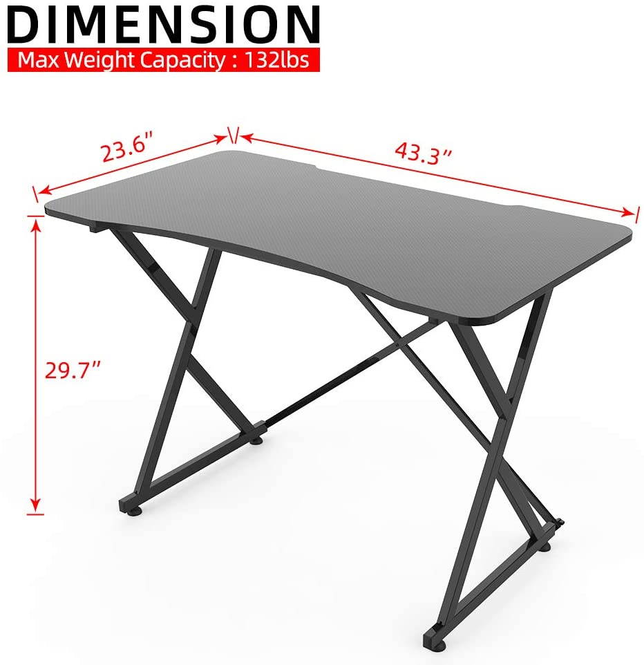 SMUGDESK 43'' PC E-Sports computer desk , Ergonomic Home Office Desk Gamer Workstation Gaming Table