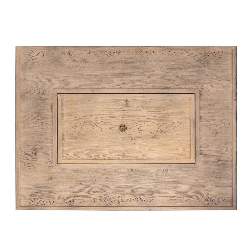 Sawyer Driftwood Rectangle Aluminum LPG Fire Pit - Fire Sense