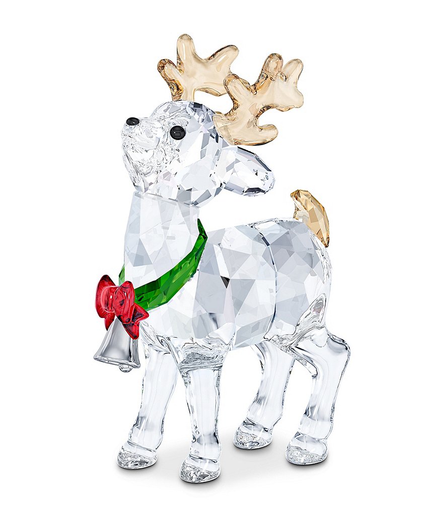 Swarovski Crystal Santa's Reindeer Figurine